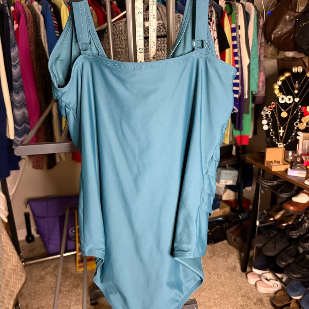 DKNY Teal One-Piece Woman’s Swimwear - Picture 8 of 11